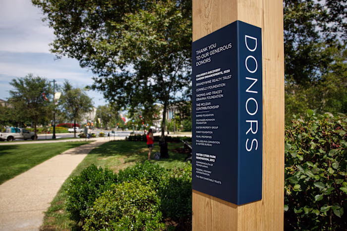 Discovery Garden Donor Signage