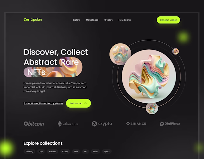 NFTs Website Design