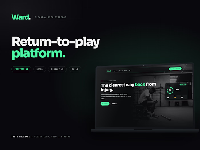 A return-to play platform for sports rehab | Ward 🟢