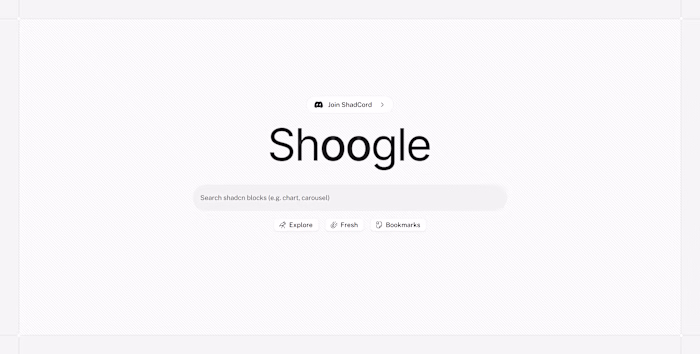 Shadcn Search Engine