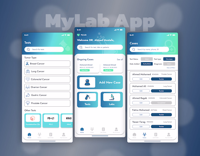 MyLab App - Figma UI UX Design