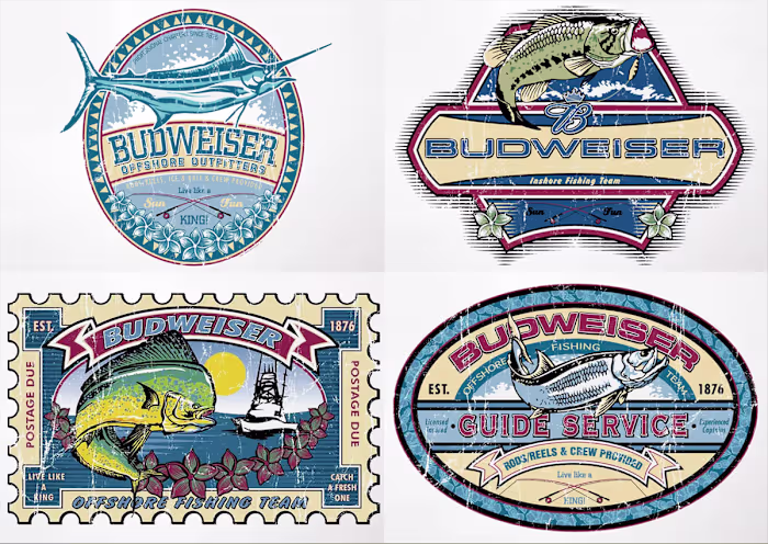 Graphic Design | 2002 | Budweiser, Adobe CC, Illustrator, Brand 