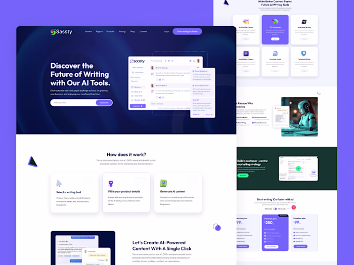AI Content Writing Website