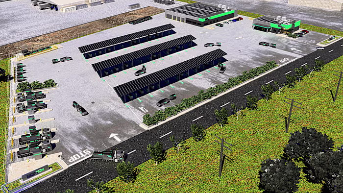 Rendering for Energy Storage Rental Facility