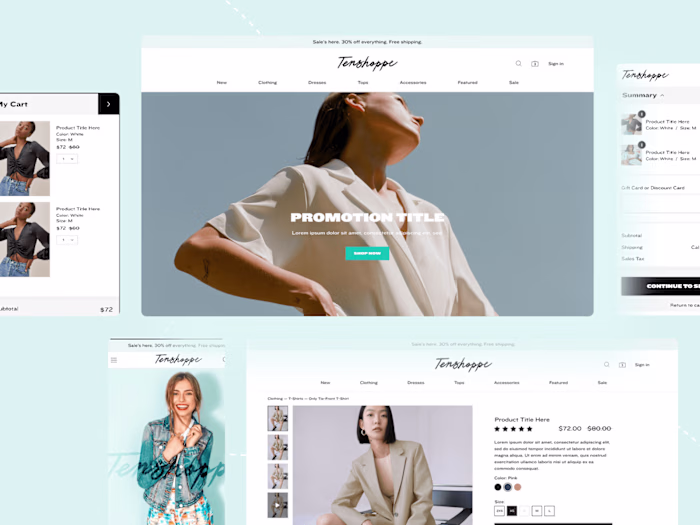 Custom Commerce Experience Design focused on Brand Storytelling 