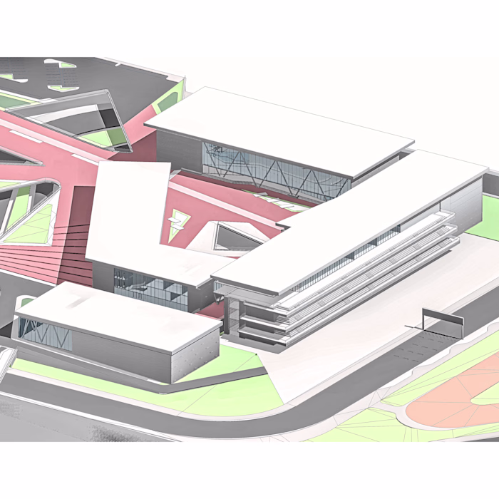 Revit Project: Automotive Performance Center.