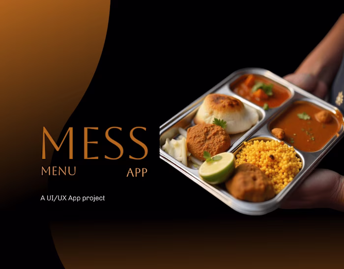 Mess Menu - A UI/UX project