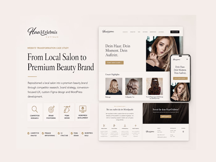 HaarErlebnis Cottbus | Website Strategy,