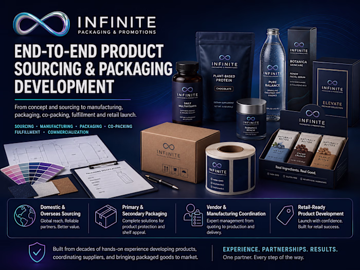 End-to-End Product Sourcing & Packaging Development