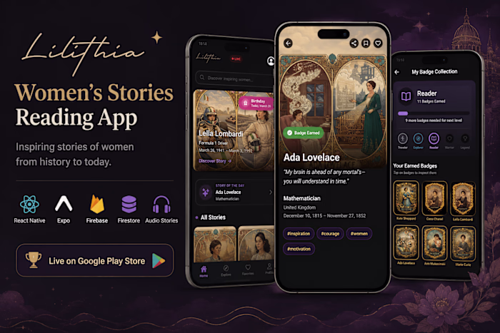 Lilithia – Women’s Stories & Reading App