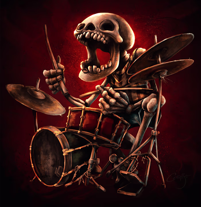 DEAD BEAT - Skeleton Drummer