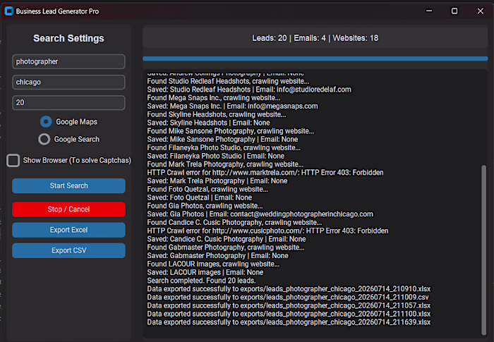 Automated Lead Generation Engine
I built