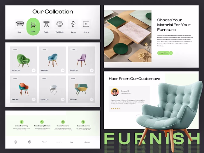 Luxury Furniture E-Commerce Homepage design Thoughts? 💡 Wou...