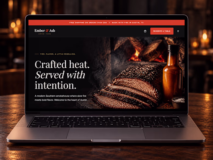 Ember & Ash • A Smokehouse Website That Fills Tables