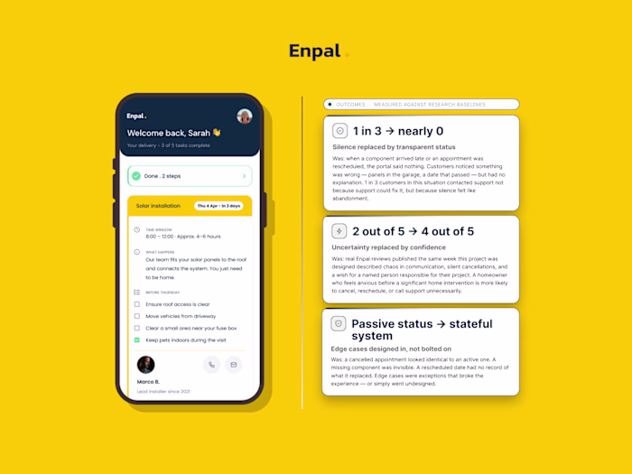 Enpal customer portal: Homeowners knew
