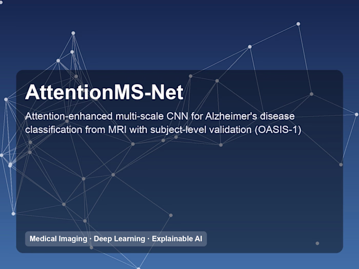 AttentionMS-Net: Alzheimer's Disease Classification from MRI