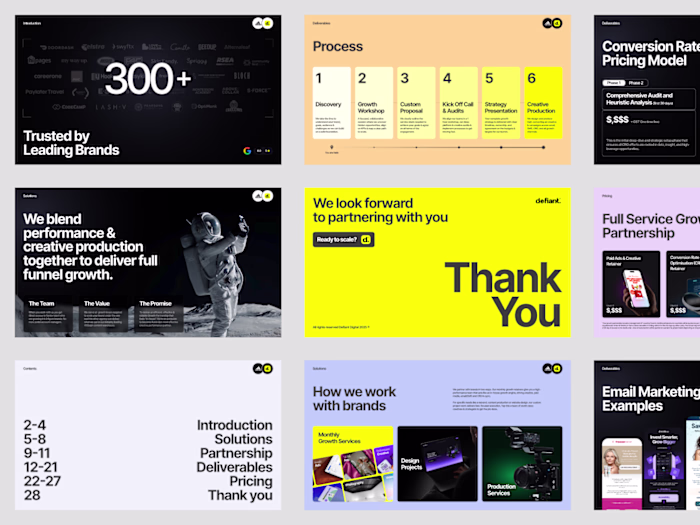 Partnership Pitch Deck Design