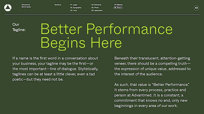 Advantmed Brand Language