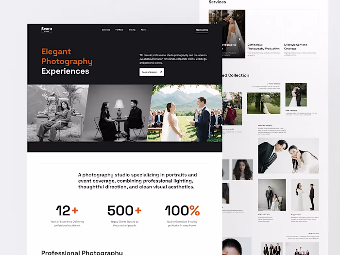Photography Portfolio & Studio Website