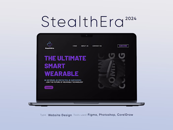 StealthEra Website Design (Healthcare Innovation)