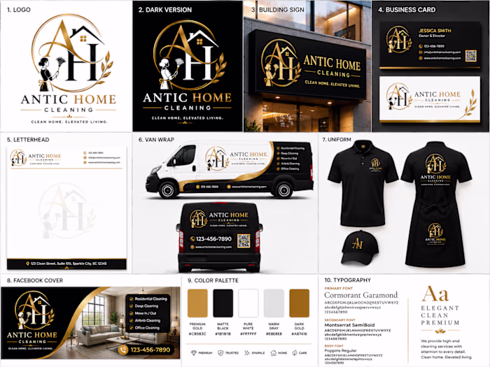 A premium brand identity designed