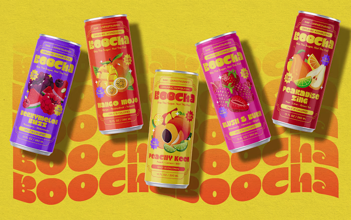 BOOCHA Kombucha Branding & Packaging Identity