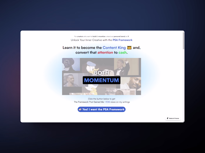 Content Multiplier - E-book Landing Page