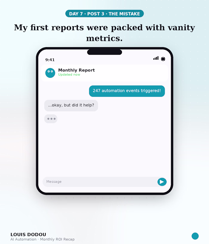 My first reports were packed