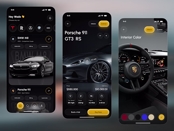 Luxury Car Selling Mobile App