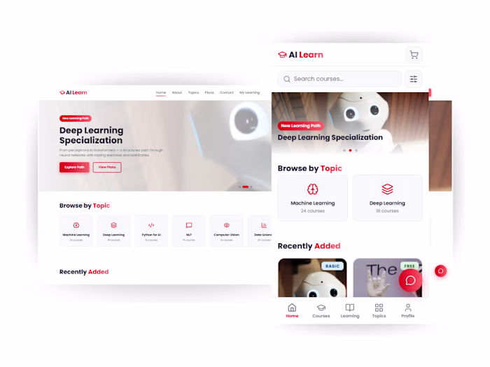 AILearn
AI Powered Learning Platform
Recorded Courses
