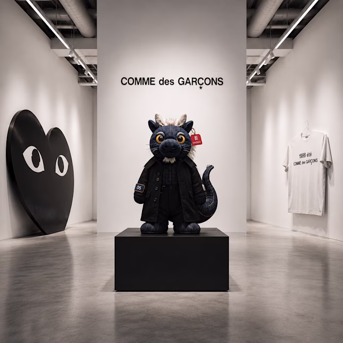 Immersive fashion exhibition concept blending
