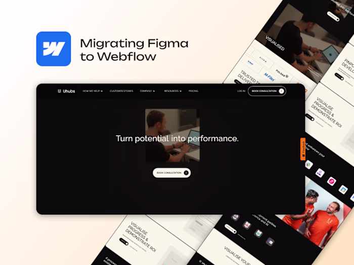 Webflow Website Development based on