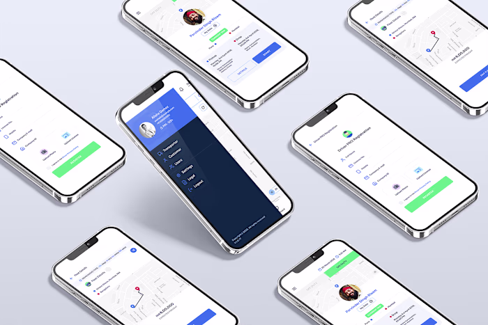 UI/UX Design for a Container Movement app - Conmove