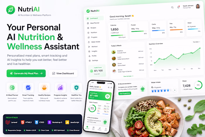 Built NutriAI, an AI-powered nutrition