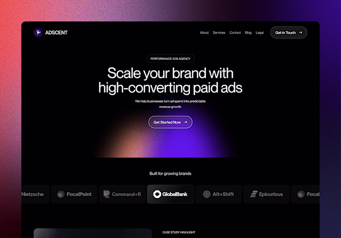Performance Marketing Website