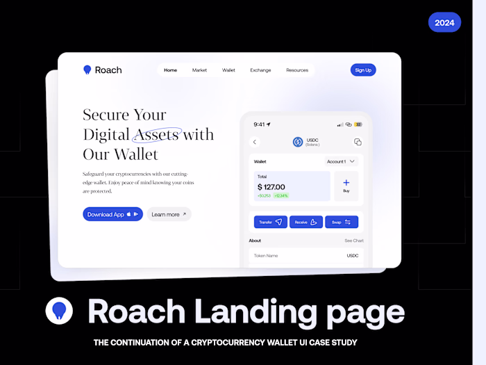 Roach Landing page