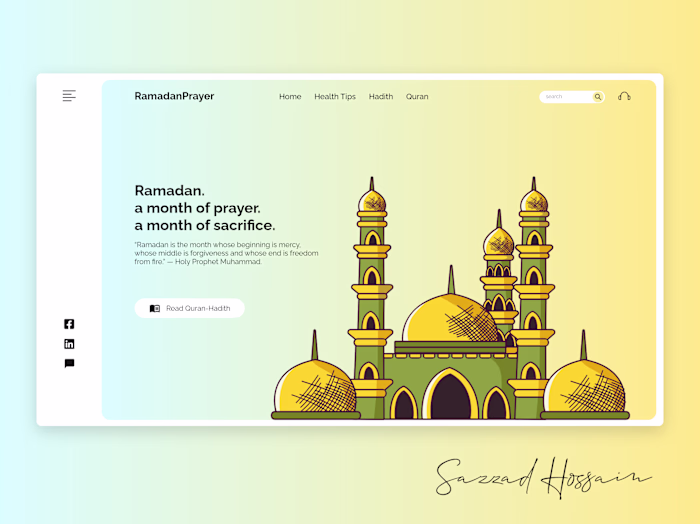 RamadanPrayer UI Design