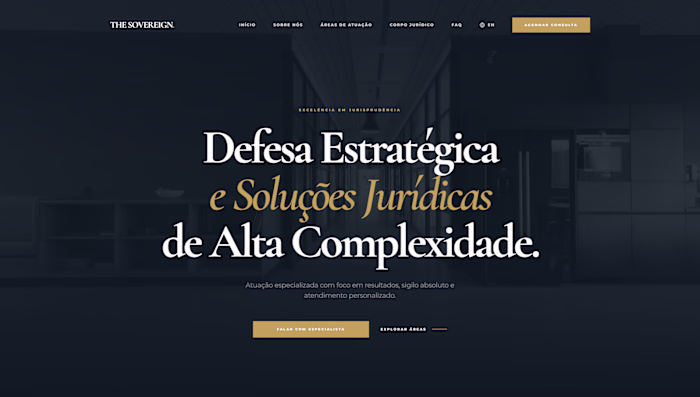 Corporate landing page and brand