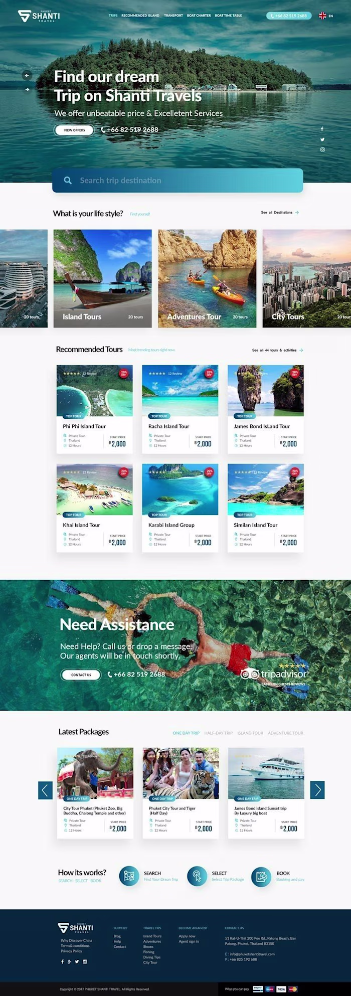 Travel Website Design – Inspiring