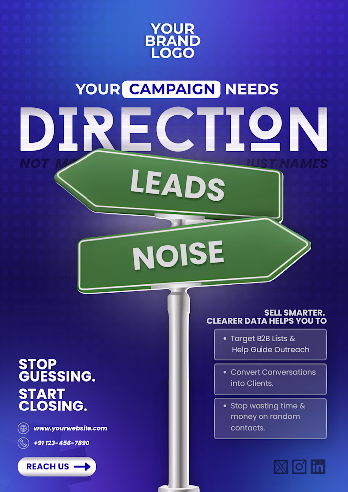 A modern poster designed for grabbing attention quickly.
