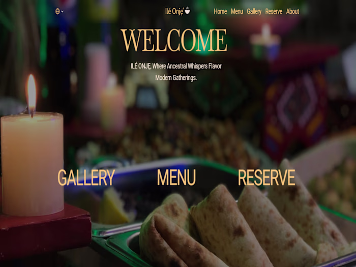 Ilé Onjẹ: Custom Framer-Built Restaurant Website