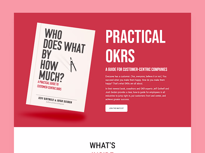 Who Does What By How Much? | Landing Page