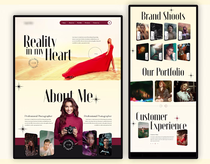 Photography Website Design