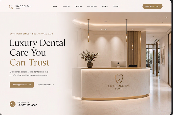 Luxe Dental Clinic — WordPress Website Design