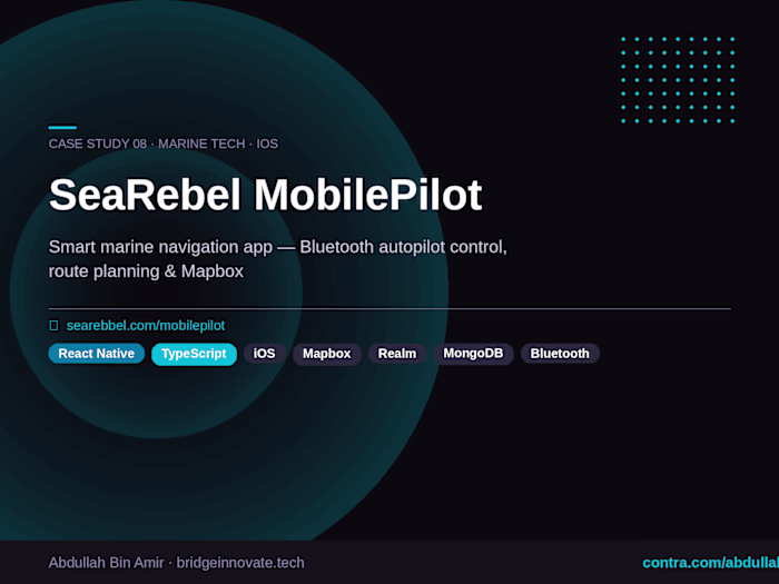 SeaRebel MobilePilot — Smart Marine Navigation App (iOS)