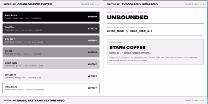Brand Design Concept Color Palette