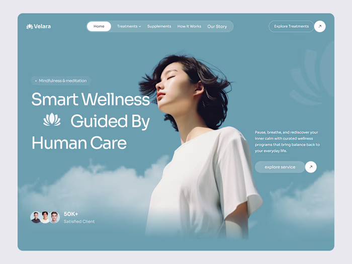 Designed a calm and modern