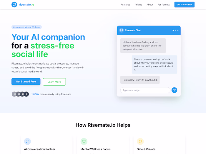 Building Risemate — an AI companion for teenagers navigating...