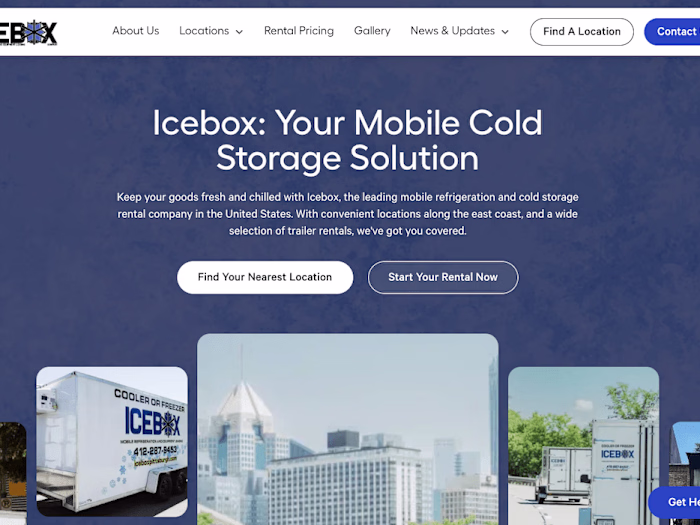 Icebox Mobile Refrigeration - Webflow Re-platform & SEO