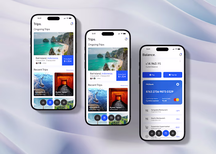 Travel Planner Mobile App design